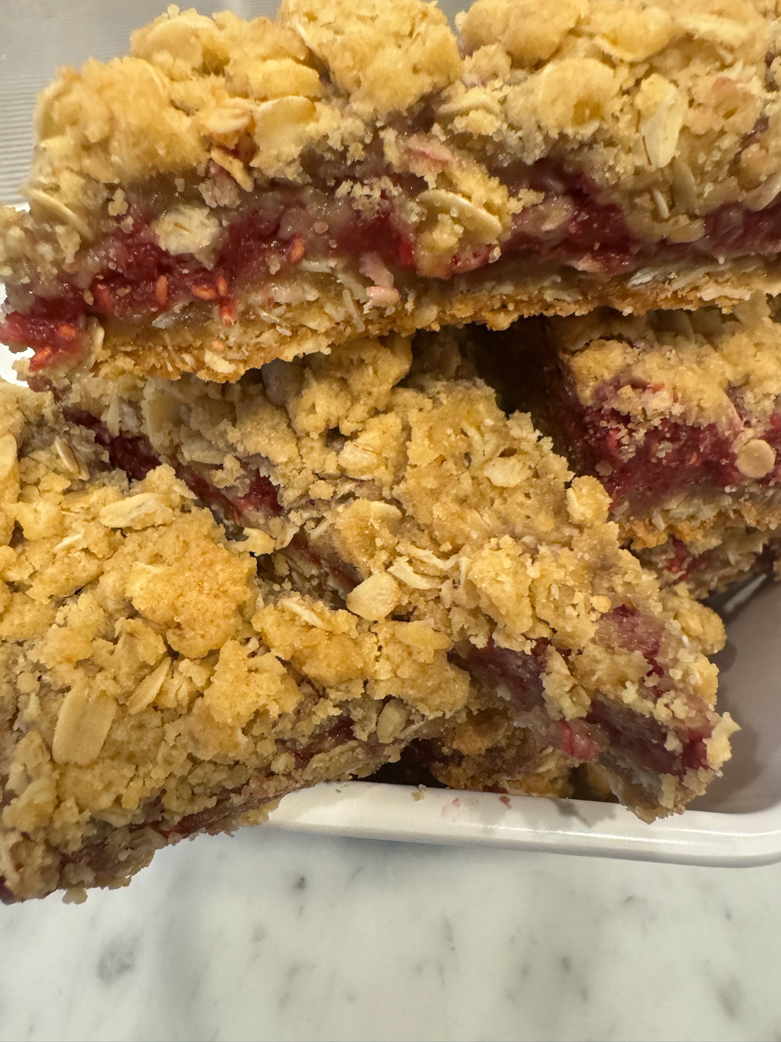 Oatmeal Raspberry Bars